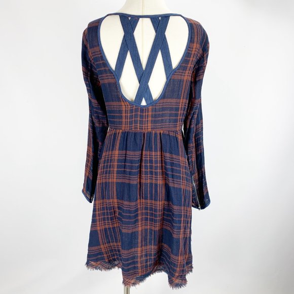 Paper Crane Anthropologie Small Navy Dress - Picture 2 of 8